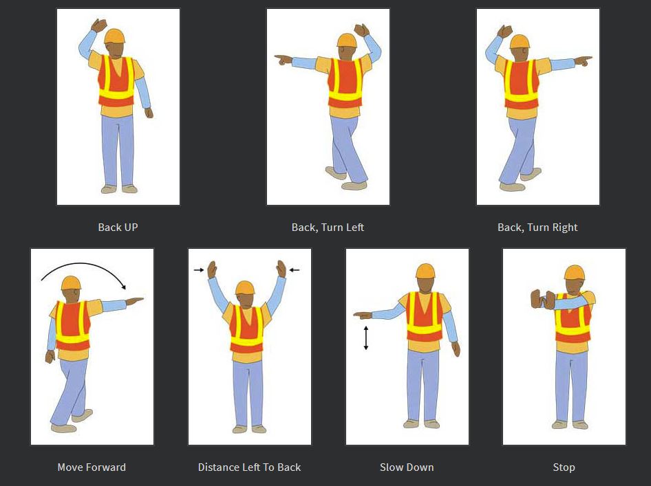 Construction Safety Spotter Signals - Grade Tech Power Services
